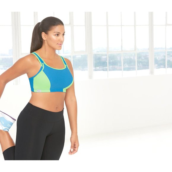 Glamorise 40B SPORT Bra (CUSTOM-CONTROL) High-Impact MOISTURE WICKING ORANGE NEW - Picture 8 of 11